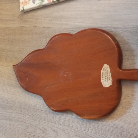 Vintage Mahogany Frank Cardozo Leaf Serving Tray - Picture 4 of 4